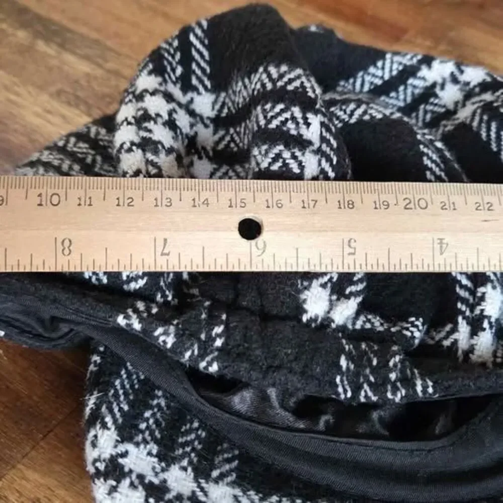Black & White Plaid Newsboy Hat | Soft Baker Boy Cabbie Cap | One Size